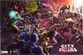 City of Villains Battle Poster (Back side of map)