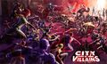 City of Villains Battle Poster (Back side of map)